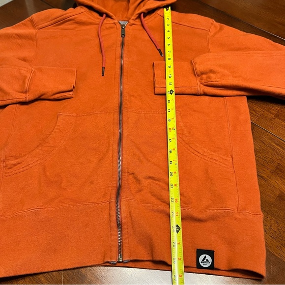 American Giant Classic Mens M Orange full Zip-Up heavy cotton Hoodie sweatshirt - Picture 5 of 14